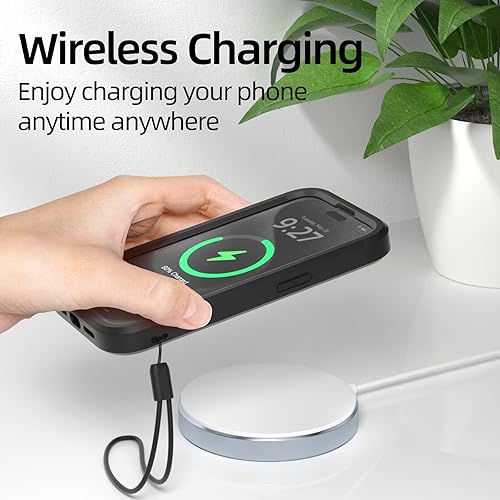 Miniatura 7 de WXR Compatible con iPhone 15 Pro Max, parachoques de silicona suave y parte trasera de policarbonato duro transparente e interior de policarbonato