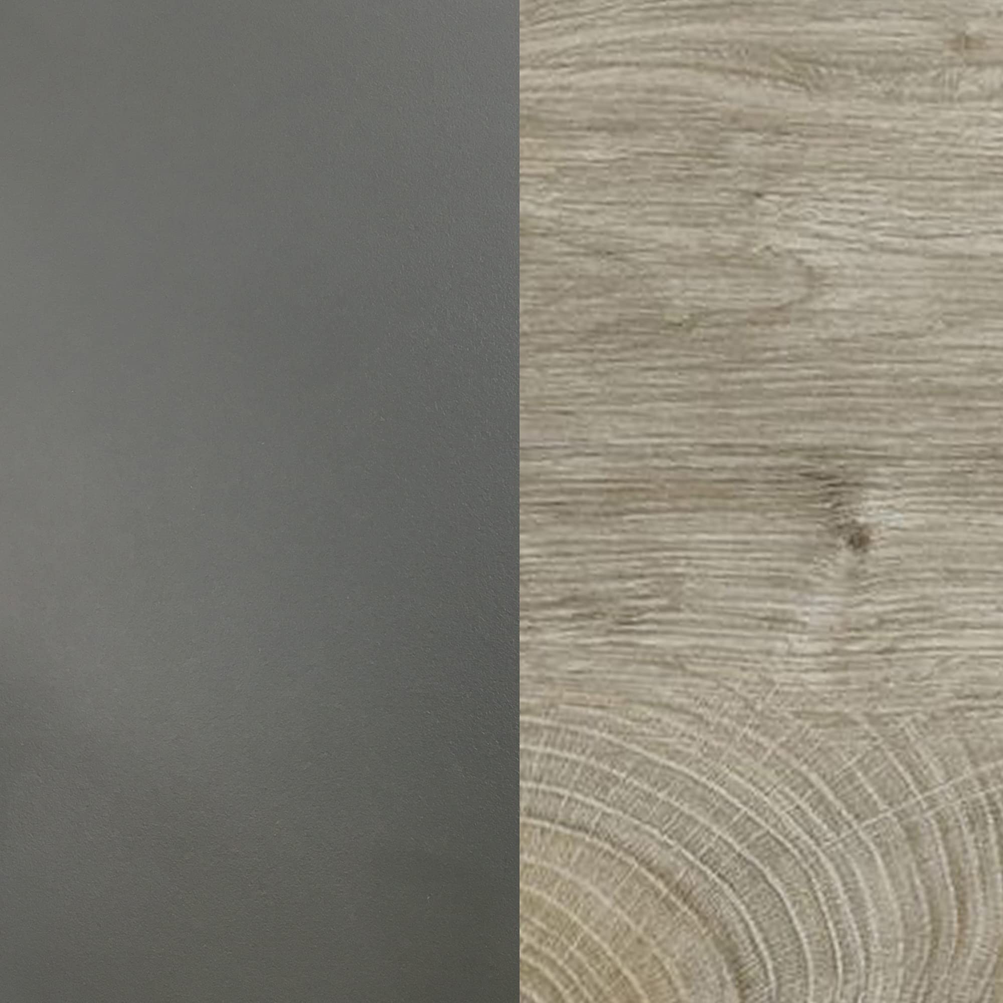 duehome | Mesa de Despacho con 3 Cajones, Mesa de Oficina o Estudio, Modelo Elan, Acabado en Gris Antracita y Roble Alaska, Medidas: 136 cm (Ancho) x 67 cm (Fondo) x 74 cm (Alto)
