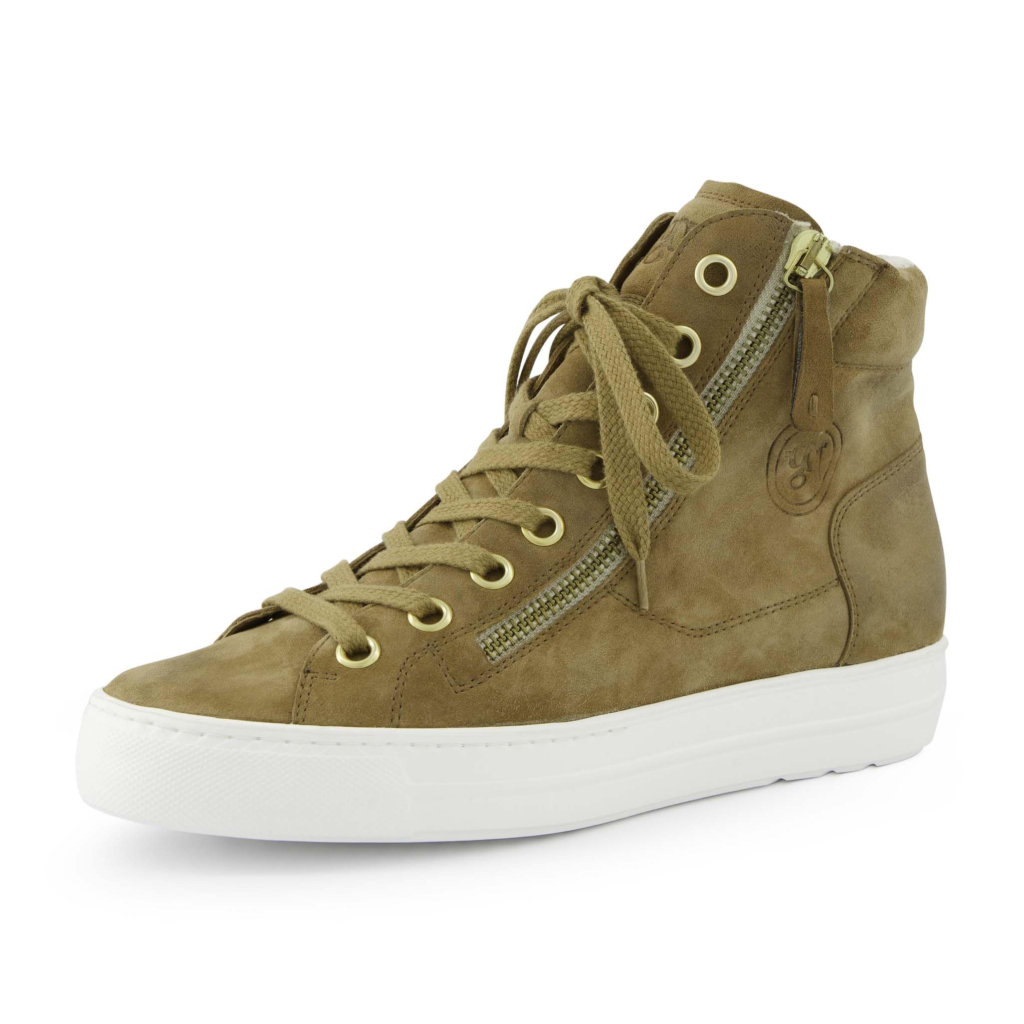 Paul Green Damen, Frauen High-Top Sneaker,mid Cut,Halbschuhe,straßenschuhe,Strassenschuhe,Sportschuhe,Freizeitschuhe,Mittelbraun (JA),40 EU / 6.5 UK