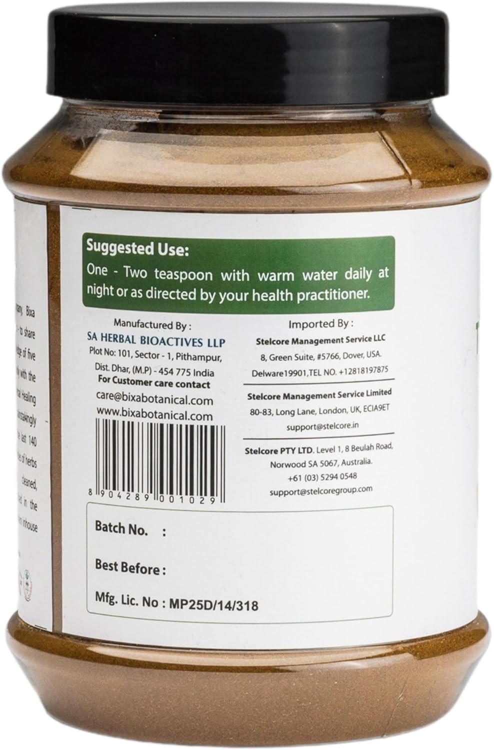 bixa BOTANICAL Natural Triphala Powder Immune Support, Digestion (Haritaki, Bibhitaki & Amla) (1 Pound / 16 Oz)