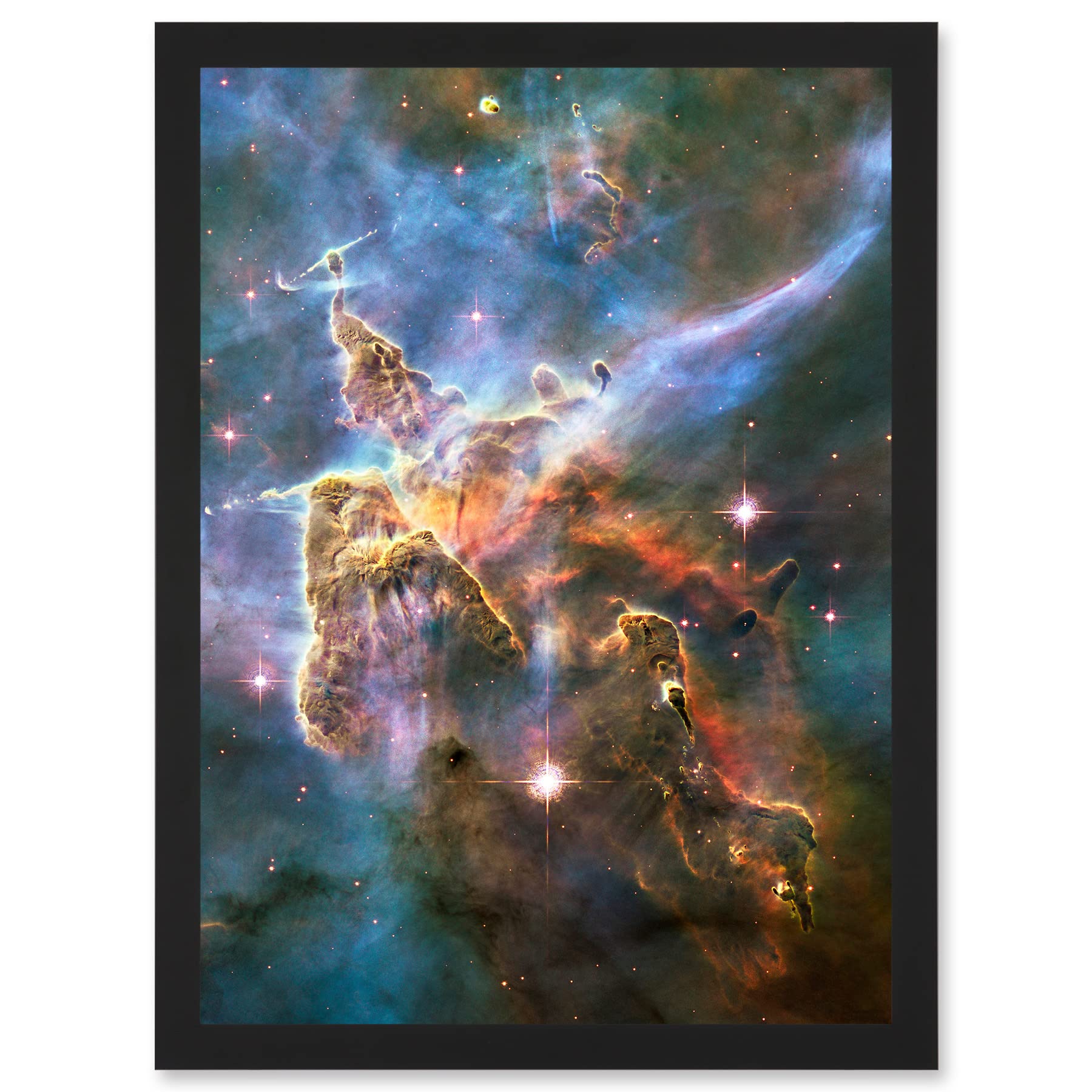B&Q -  Hubble Telescope Landscape Carina Nebula Cosmos Wall Art PrintA4 Size