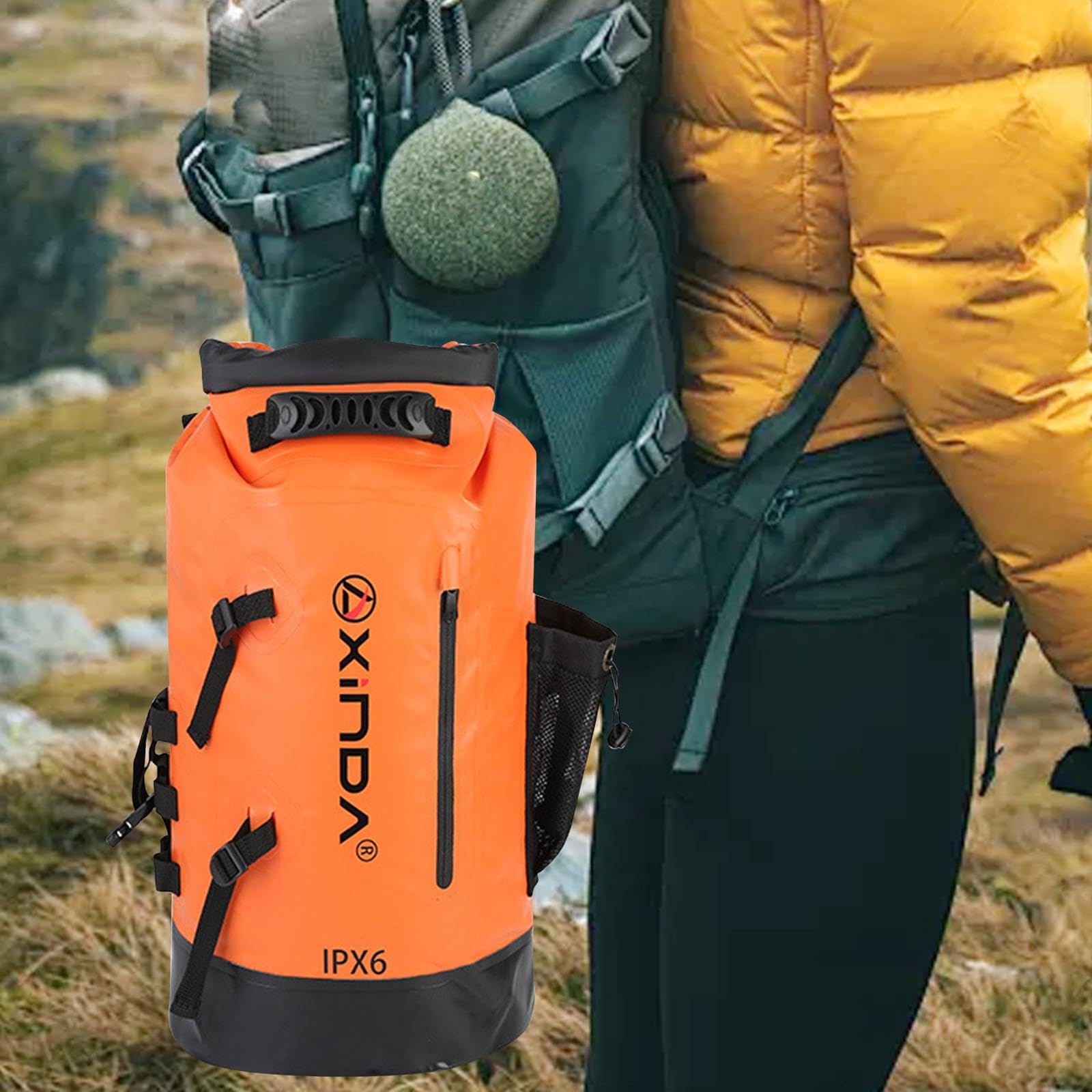 Sac Étanche Imperméable Sac de Rangement Camping Sac à Dos Randonnée Pochette Pliable Matériau PVC Résistant Fonction Étanche Convient pour la