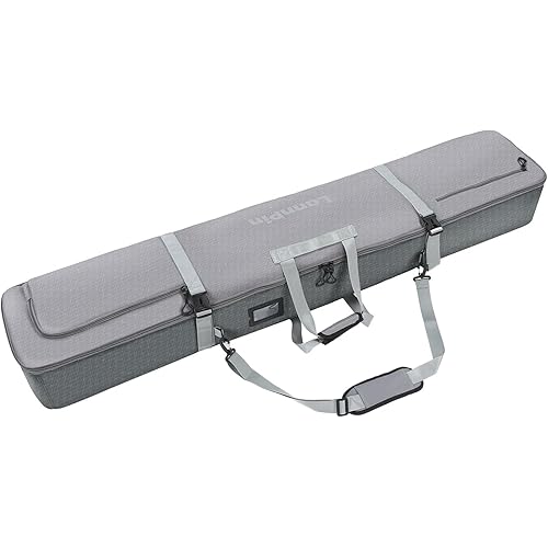 Snowboard Bag 7MM Padding Snowboard &Ski Bag Premium 900D Unisex Board Bag- Snowboard Travel Bags for Flying, Holds Helmet, Board, Boots, & More w/Ski Poles Strap, Strong Handle, Large Zipper