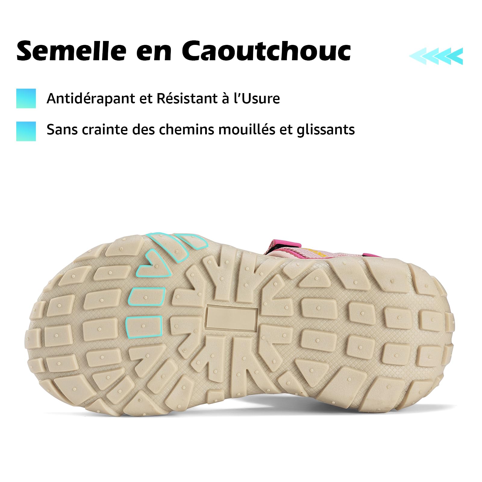 Mishansha Sandales Femme Bout Ouvert Antidérapante 36-42 EU | Chaussures de Sport, Trekking, Randonnée, Marche, Été