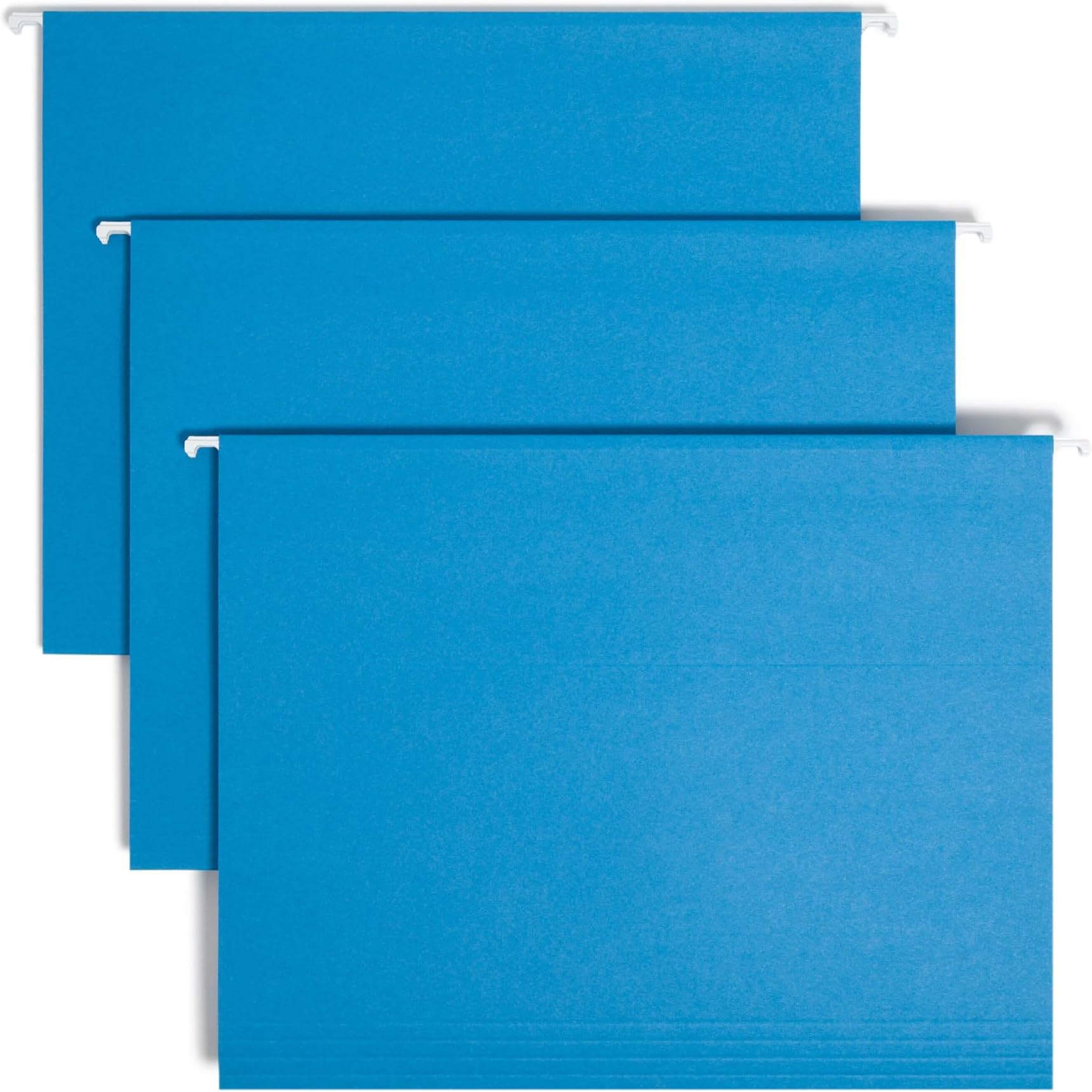 Standard Hanging File Folders, 25 Count, Sky Blue, 1/5-Cut Adjustable Tabs, Letter Size (64068)