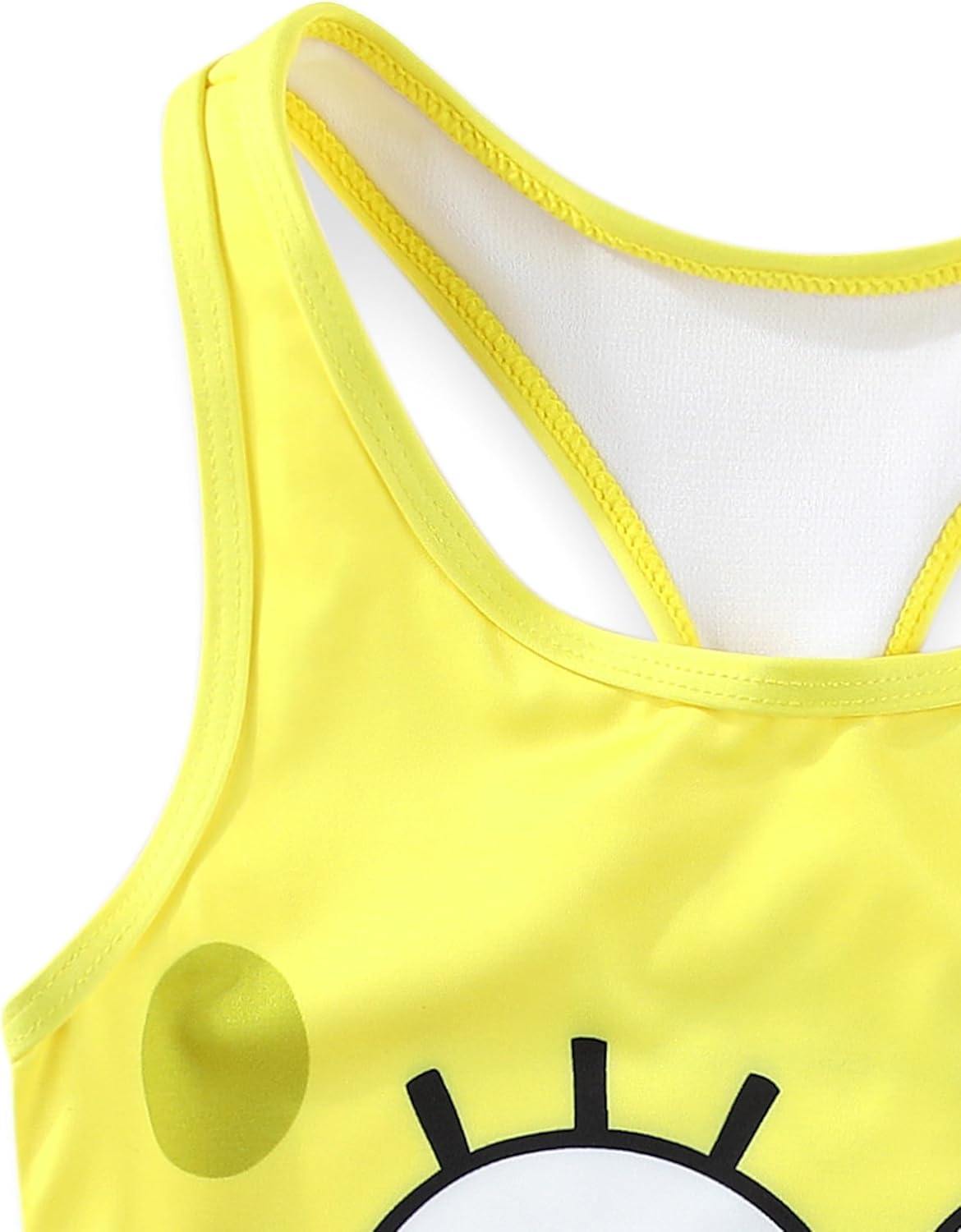 SPONGEBOB SQUAREPANTS Girls Swimsuit UPF 50+ One Piece Bathing Suit for Toddler and Big Kids