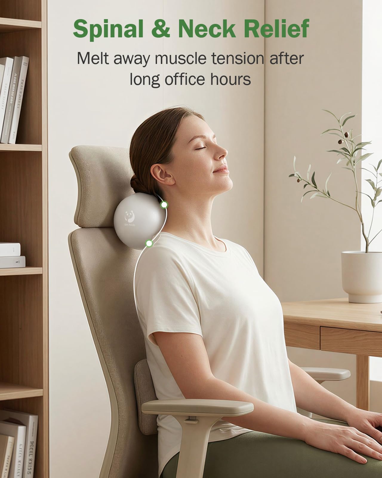 Slim Panda 15-17CM Balloon Pilates Petite, Pilates Ball avec Pompe pour Les Muscles Profonds et Le Plancher Pelvien, Ainsi Que Soutien pour la Nuque et Les Lombaires(Valve à Aiguille étanche)