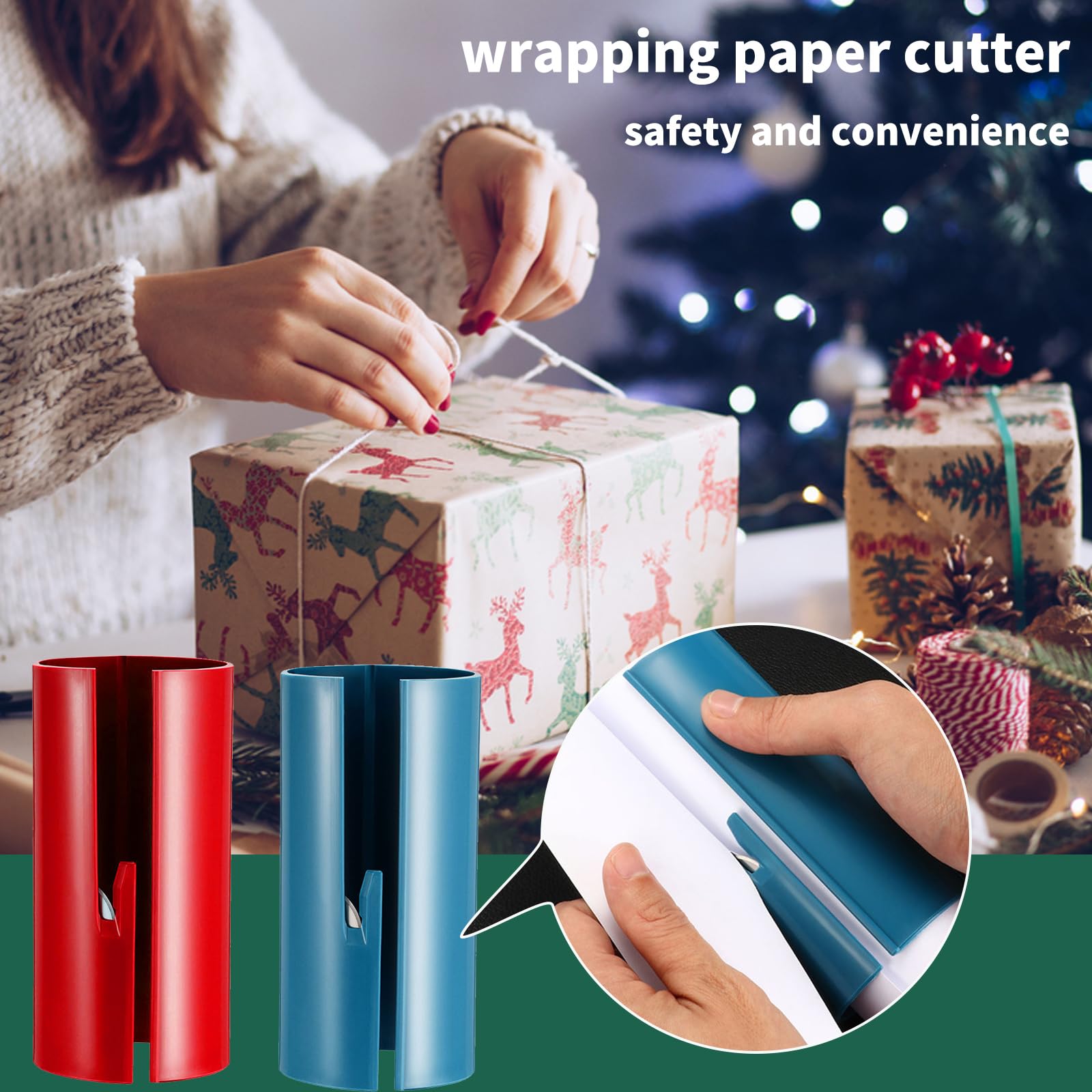 Taglierina Per Carta Da Regalo Kotkiddy® - Con 2 Rotoli E 2 Lame Sostituibili - Foto 11