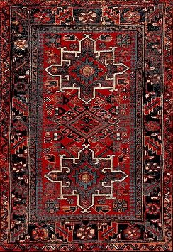 SAFAVIEH Vintage Hamadan Area Rug 5'3x7'6, Red & Multi VTH211A
