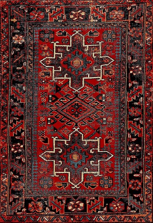 SAFAVIEH Vintage Hamadan Area Rug 5'3x7'6, Red & Multi VTH211A