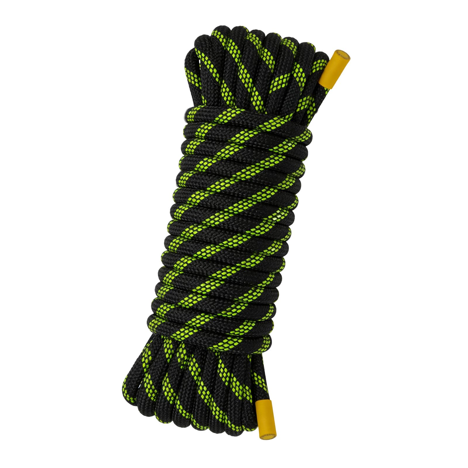 Corda da Arrampicata 10mm Corda Statica da 40m Per Salvataggio Dell'altezza Barca Paracadute Trekking Alpinismo Sport Campeggio UIAA Riflettente Nero