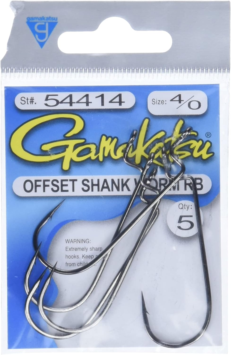 Gamakatsu Offset Shank Round Bend Worm Hook