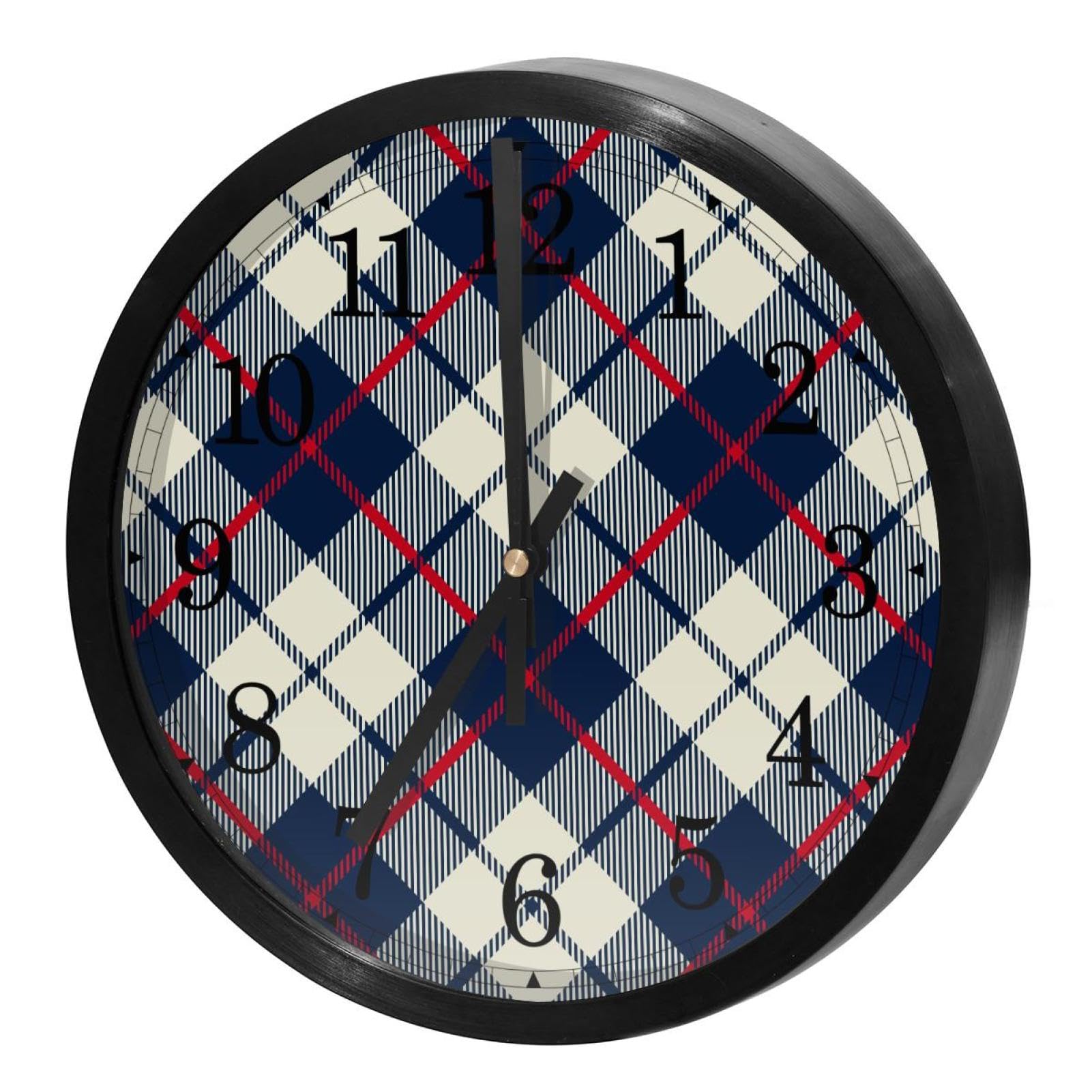 Horloge murale silencieuse à quartz pour travailler et dormir sans bruit