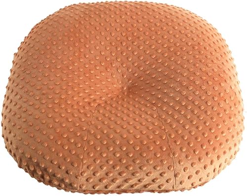 OWLOWLA Funda para tumbona para recién nacido, funda extraíble Minky para tumbona recién nacida para bebé niño y niña (caramelo)