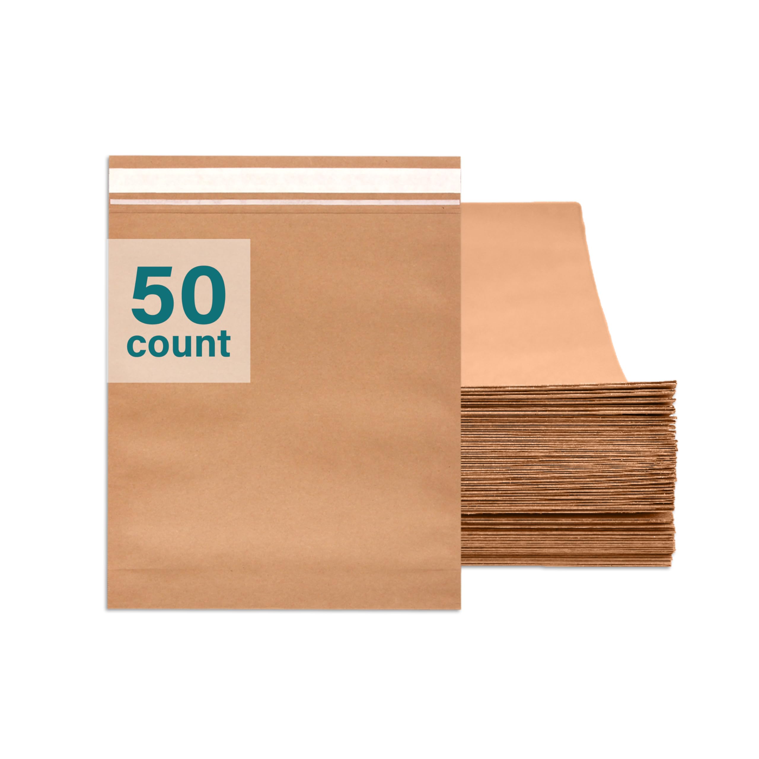 Elementree Sustainable Expandable Paper Mailer, Small, 50 Count