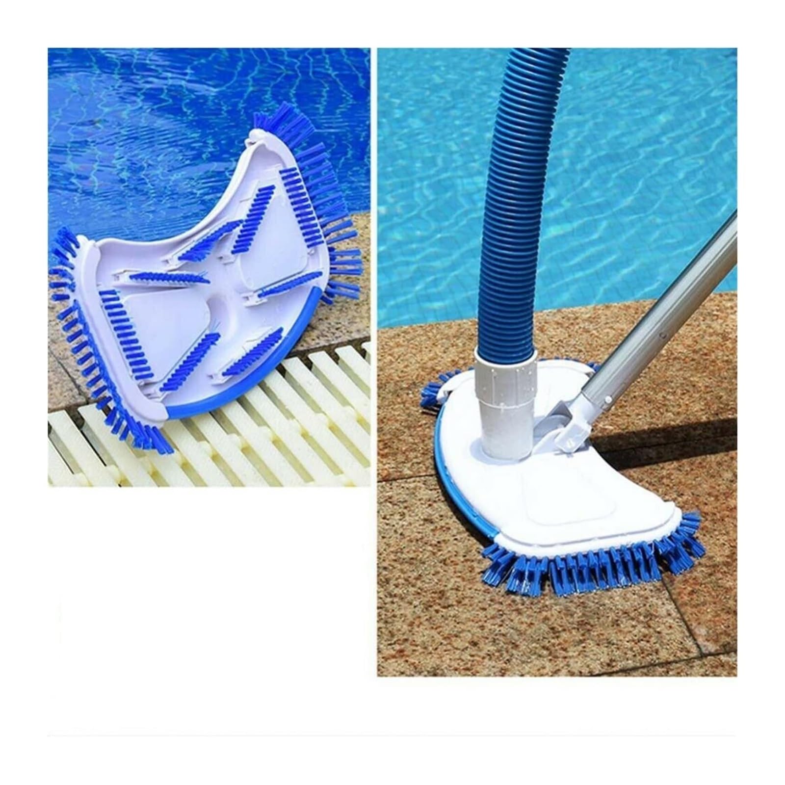 Pulitore robotico per Piscine Senza Fili Aspirapolvere per Piscina Testa di Aspirazione Curva Risparmio Manodopera Spa Bath Hotel Doccia Spazzola per Pulizia Strumenti per Piscina