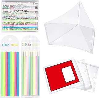 Mahjong Card Sleeve, Includes 4Pcs Card Holders and 320Pcs Line Markers | Mahjong Game Accessories, Quickly Spot Winning Hands for Beginners Adults