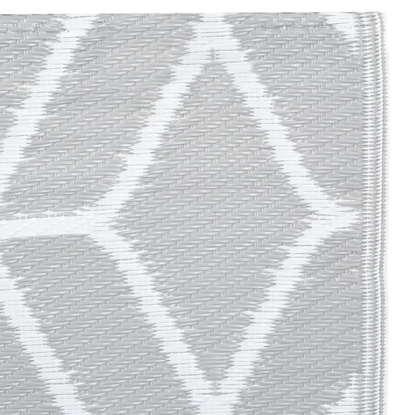 Homgoday Alfombra de exterior Arakil, gris, 80 x 150 cm, de polipropileno, resistente y fácil de limpiar