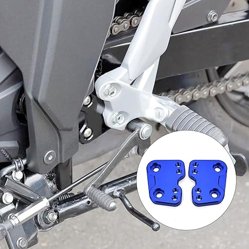 Vista 18 de Accesorios para motos Estriberas delanteras Reposapiés ajustables compatible con Suzuki GIXXER SF250 250 SF/GIXXER 250 2019-20-21-2022 (negro)