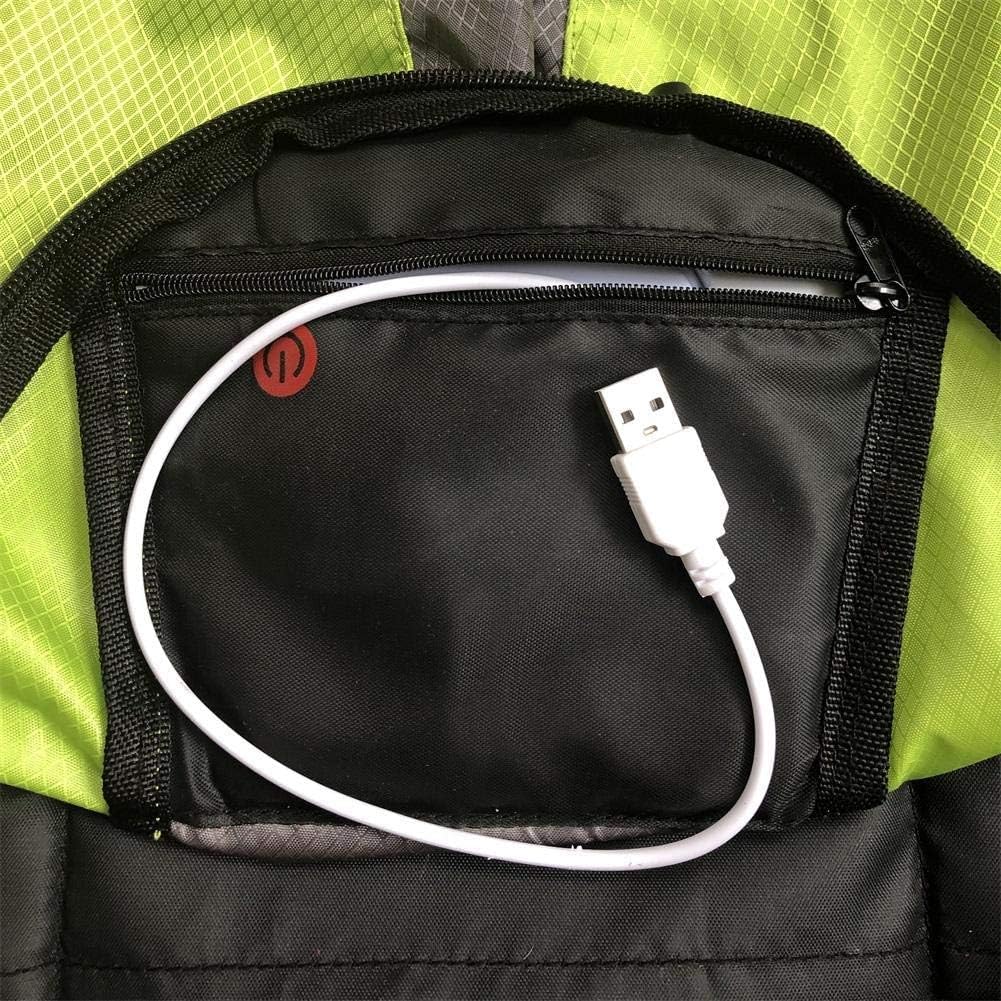 Sac à dos de vélo, avec indicateur LED de sécurité, télécommande sans fil, rechargeable par USB, directions réglables, pour la sécurité du cyclisme de nuit