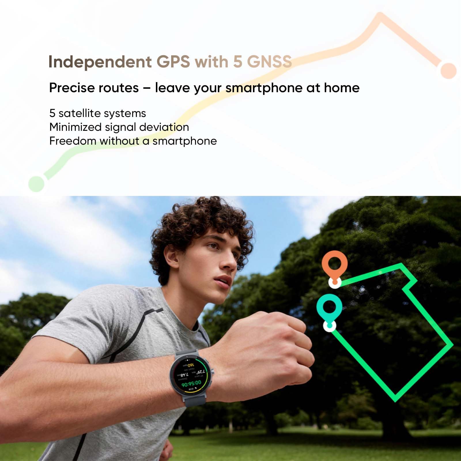 realme Watch S5 Smartwatch 1,43" AMOLED 1500nit, 5ATM Étanche, GPS Indépendant 5 GNSS, Autonomie 20 Jours, 110 Modes Sport, Surveillance Santé IA, Appels Bluetooth, Blanc