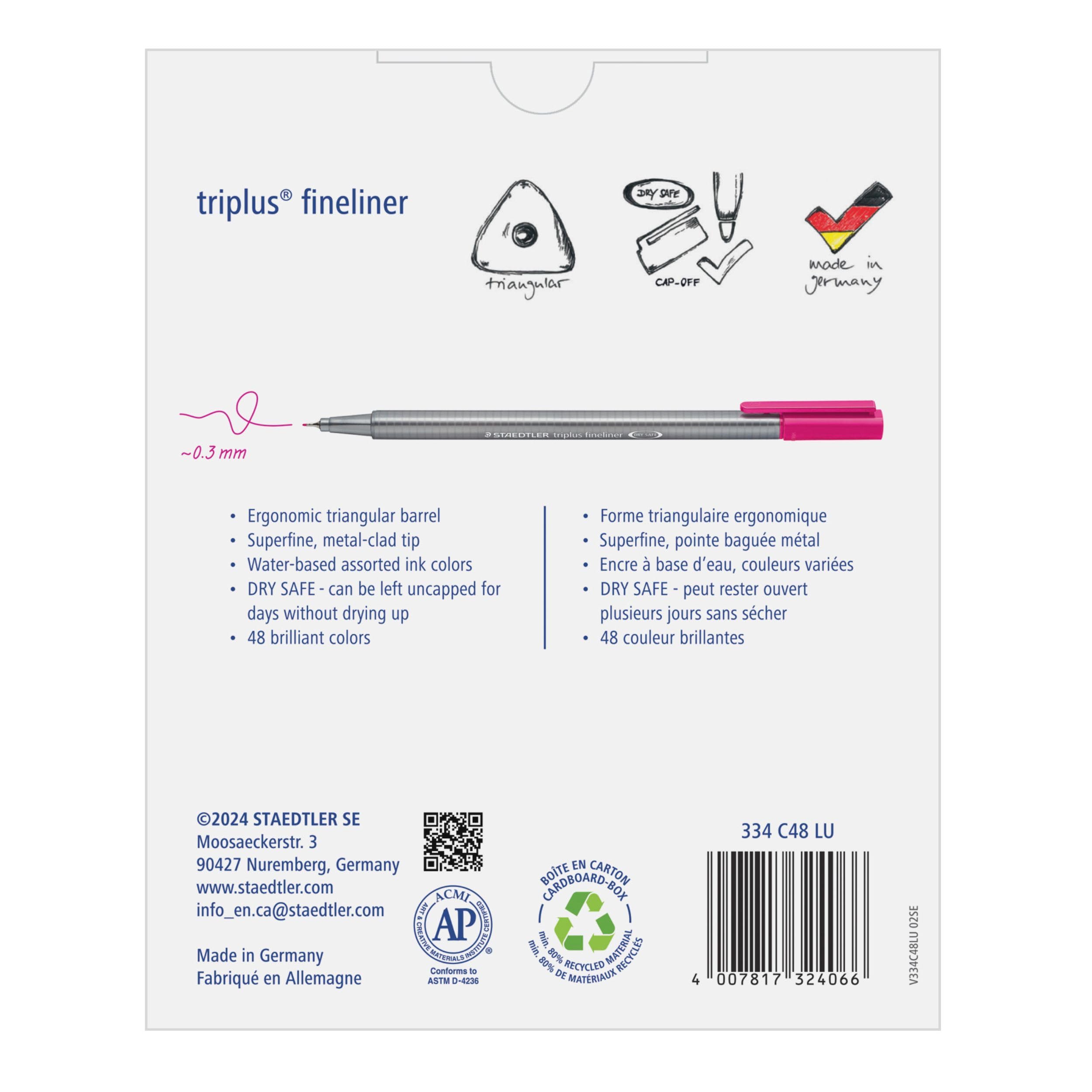 Staedtler triplus fineliner 334-0,3 mm 48pc