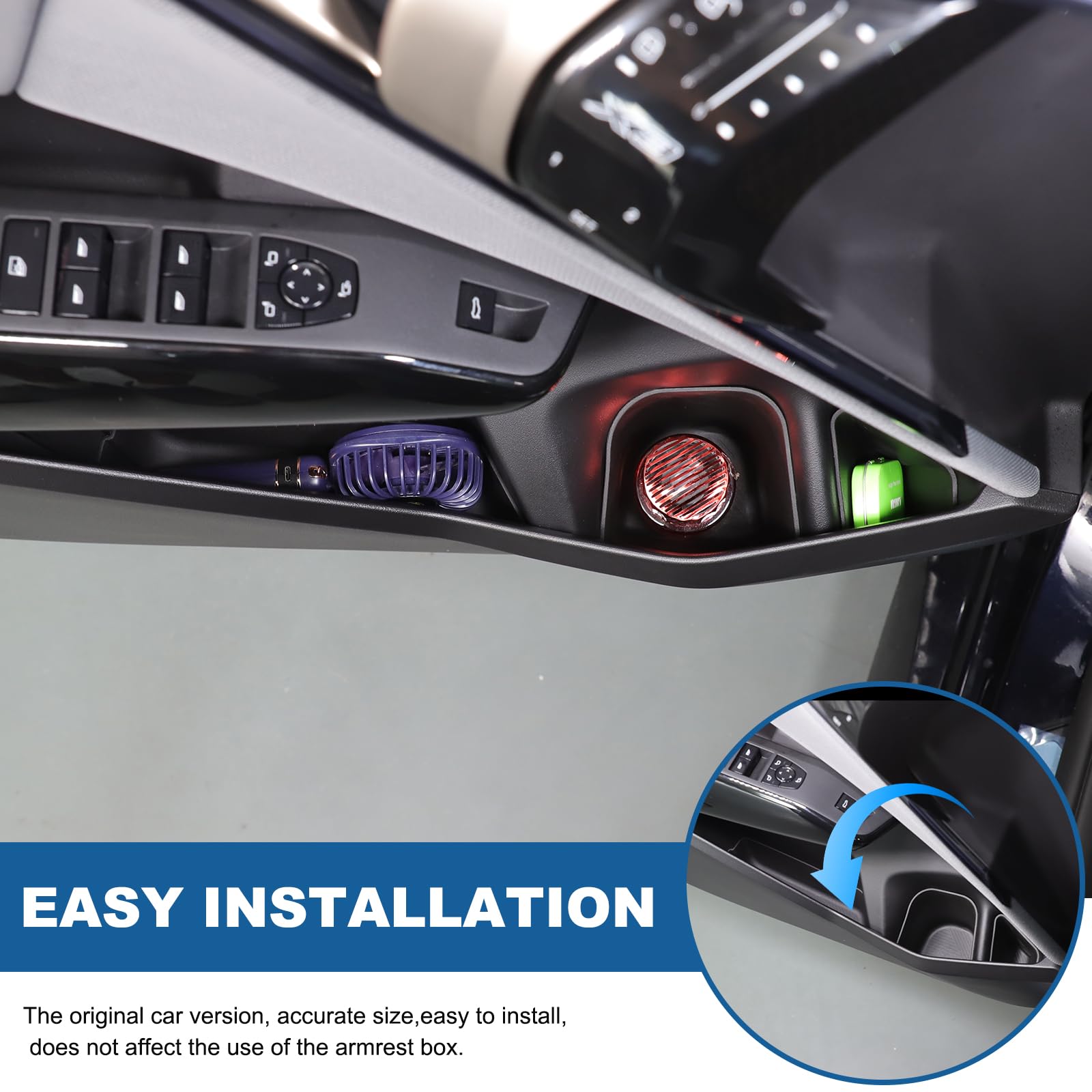 PIUGILH Caja de almacenamiento para puerta delantera de coche adecuada para BMW X3 2025, caja organizadora de puerta de coche para BMW X3 G45 accesorios, juego de 6 organizadores de cenicero de puerta