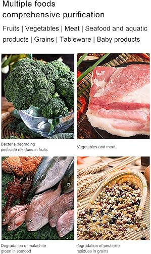 Miniatura 9 de Lavadora de frutas y verduras, portátil, eficiente, multifuncional, IPX7, tipo C, carga compacta, aparato de cocina para el hogar, camping, viajes,