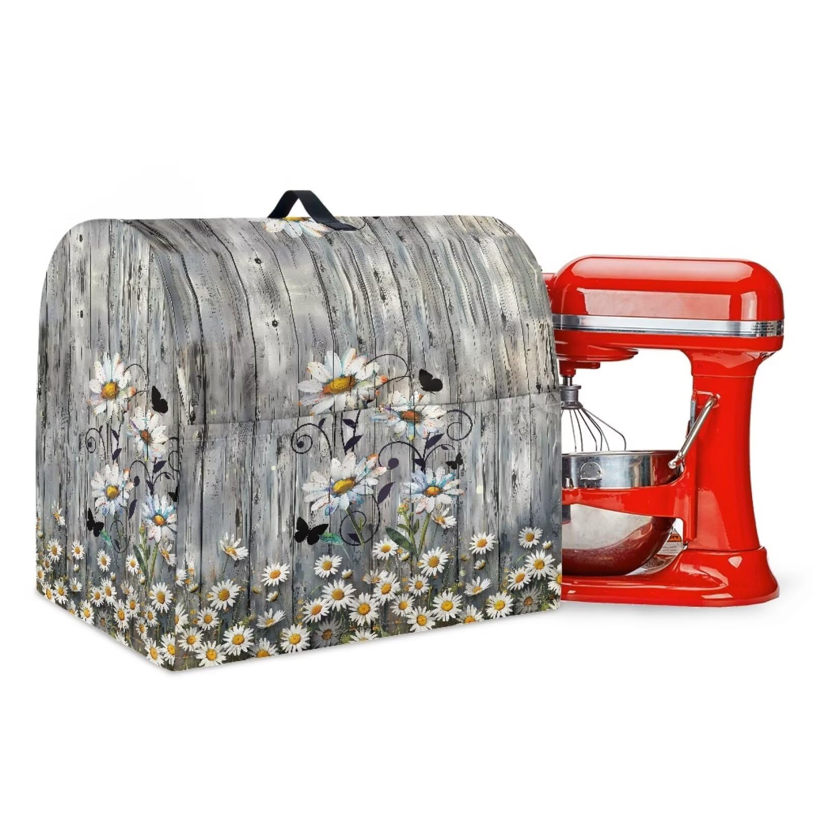 Hzeswody Daisy Kitchen Aid Mixer Cover, Stand Mixer Cover Compatible with Kitchen Aid Hamilton Stand Mixer, Kitchen Aid Covers for Stand Mixer