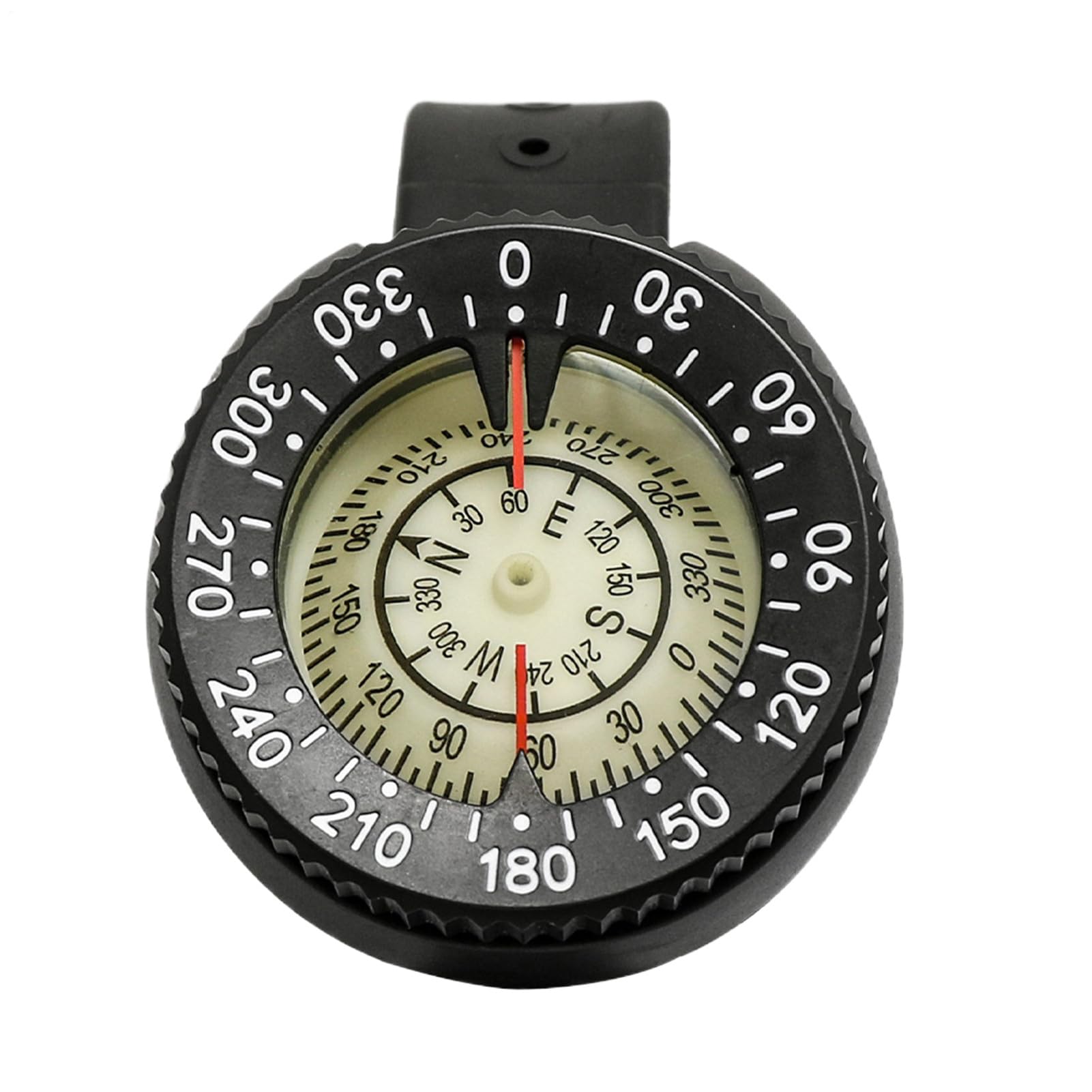Dive Compass, narzędzie nawigacyjne podwodne, przenośny, precyzyjny kompas świetlny, funkcja pomiaru głębokości, nawigacja zewnętrzna do nurkowania, kajakarstwa i survivalu