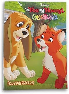 Fox and The Hound Coloring + Activity Book Favor or Gift for Children - Copper and Tod Forever Friends - 64 Pages