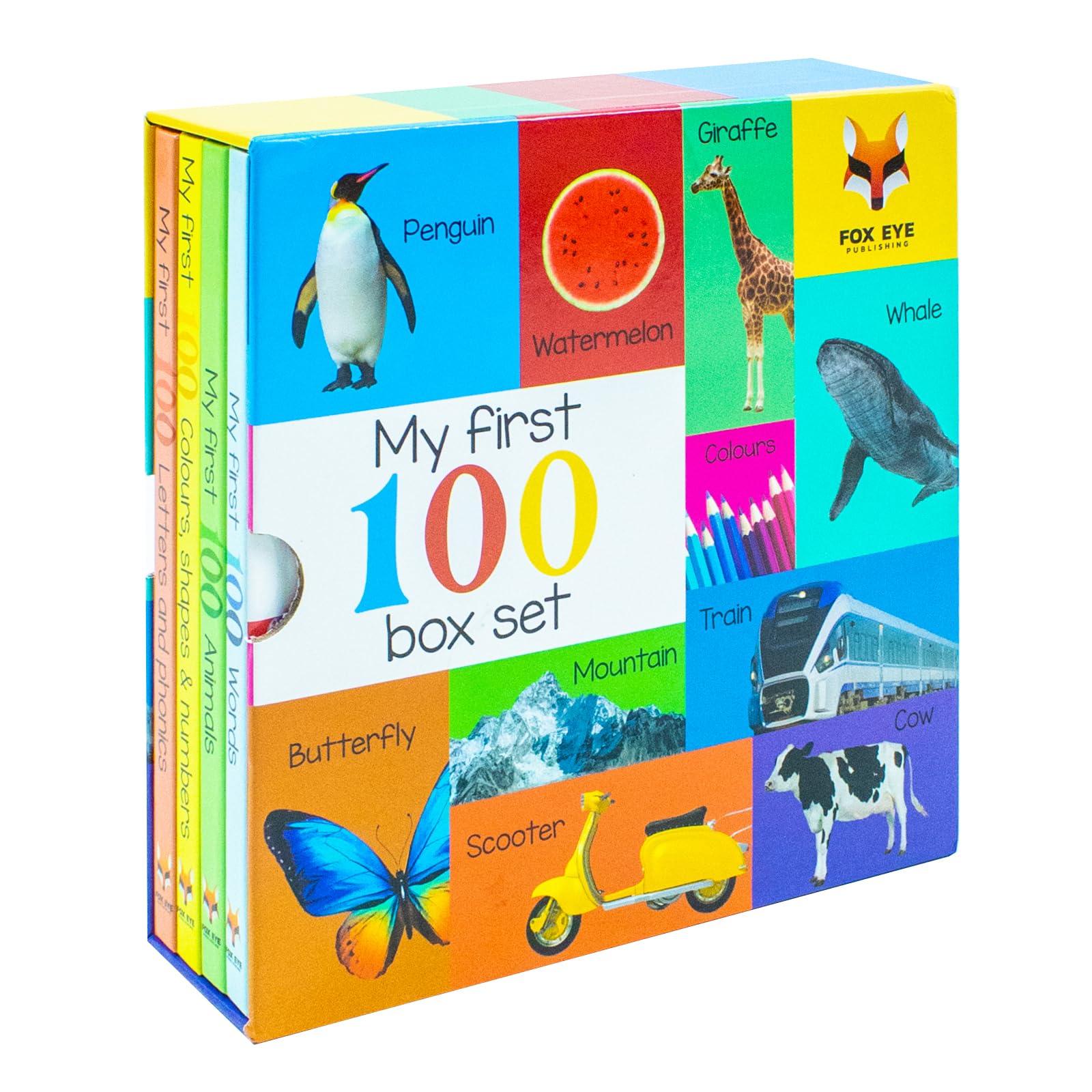 My First 100 Words Box Set 4 Board Books Collection Set(Words, Ani | Saima Mulla