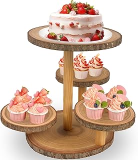 25 Glass Bottle Decor Ideas for Simple and Elegant Styling 93 Cupcake Stand Display - Wood Dessert Cupcake Stand Display, 4 Tier Cupca...