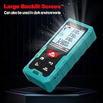 Kiprim Laser Distance Measure High Accuracy 50M LD50E Laser Tape Measure 165ft Compact Laser Measurement Tool with Larger Backlit LCD Display,ft/m/in Switching,Bubble Level