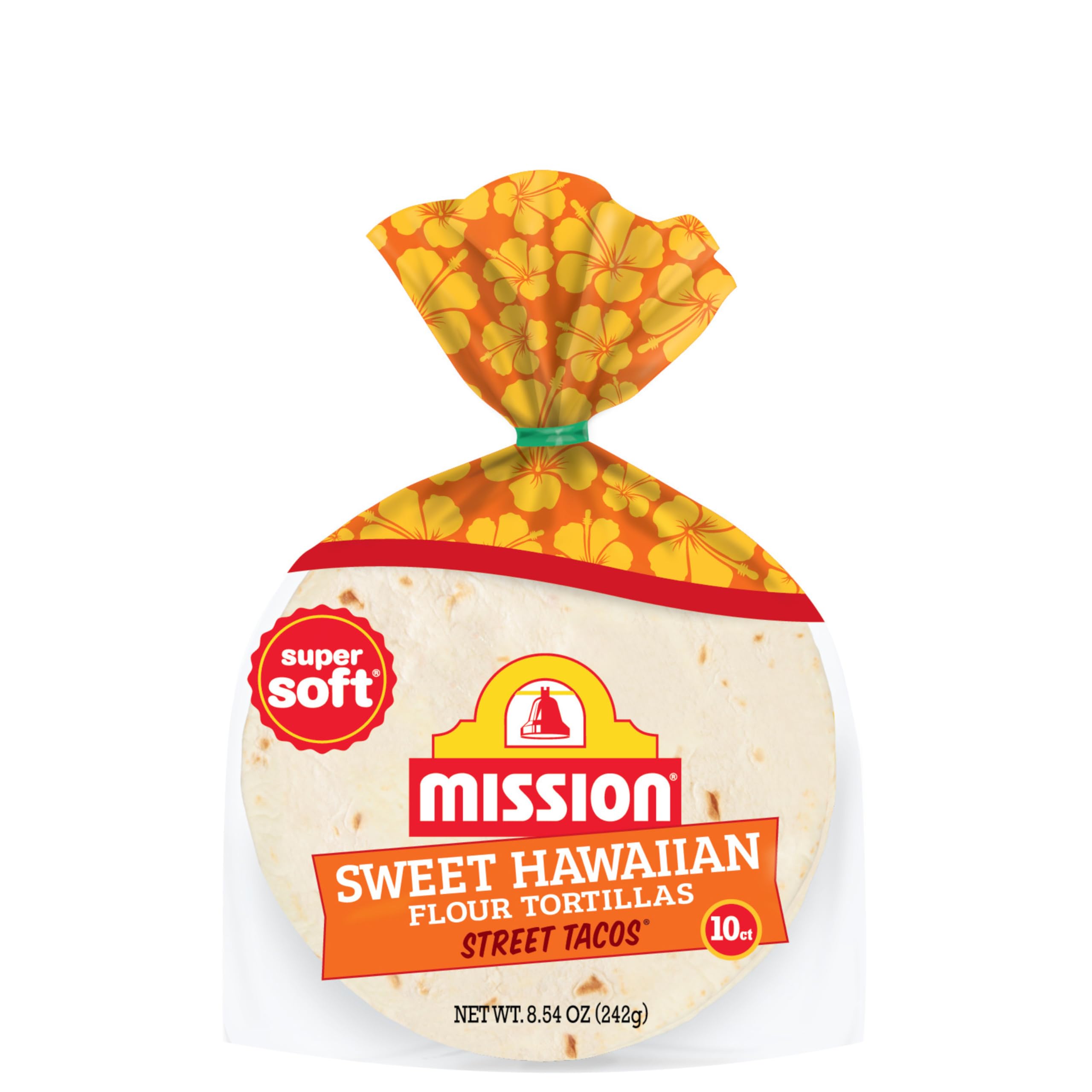 Mission Sweet Hawaiian Street Tacos Flour Tortillas, Super Soft, Mini Soft Taco Size, 8.5 oz