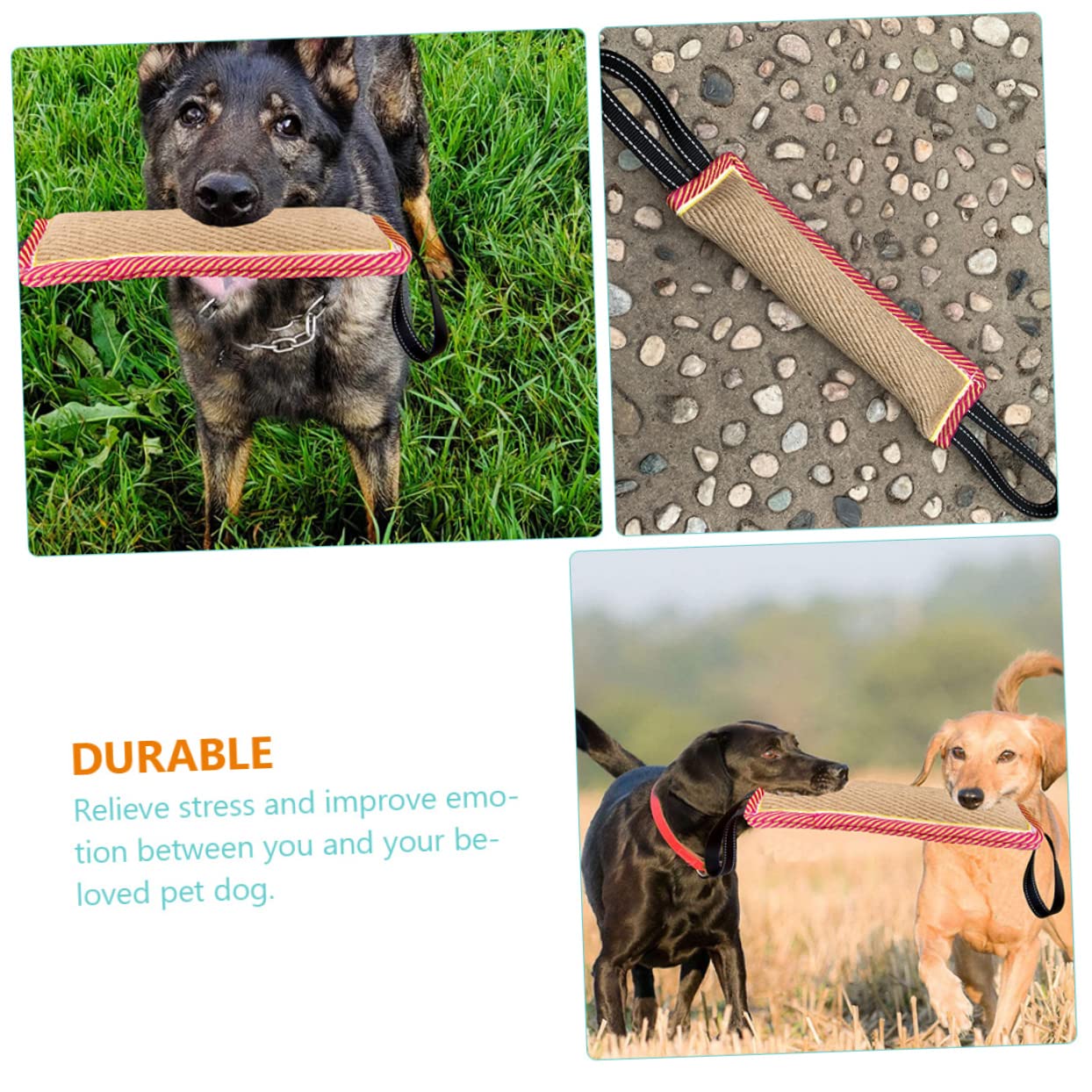 Housoutil 2 Stücke Hund Training Spielzeug Outdoor Hund Zug Spielzeug Beißen Schlepper Kauen Haustier Spaß