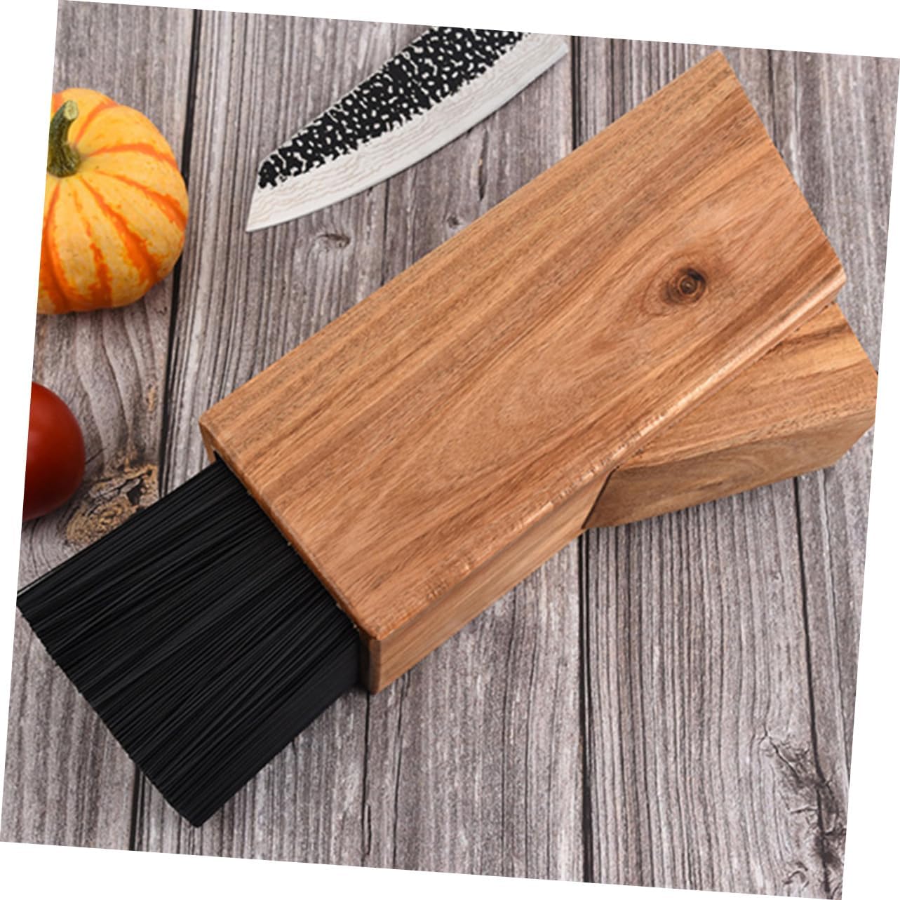 1pc Multifunctional Knife Storage Rack Acacia Cutter Holder for Organized Kitchen Utensils Space-saving Design for Easy Access and Tidy Countertops