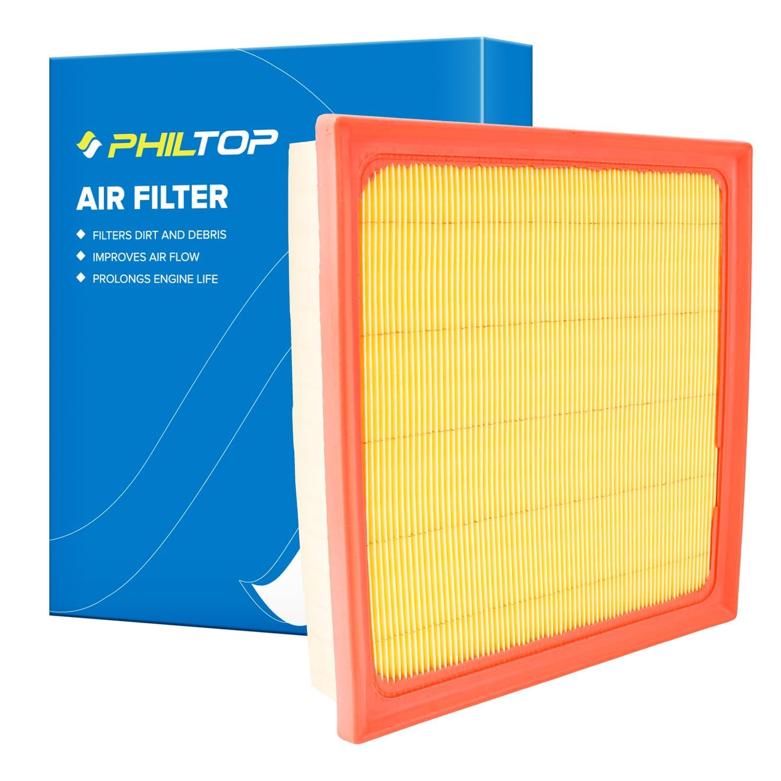 PHILTOP Engine Air Filter CA12377 Replacement for Toyota Avalon 2019-2022, Camry 2018-2022, Highlander 2020-2022, Toyota RV 2019-2022, Lexus ES350