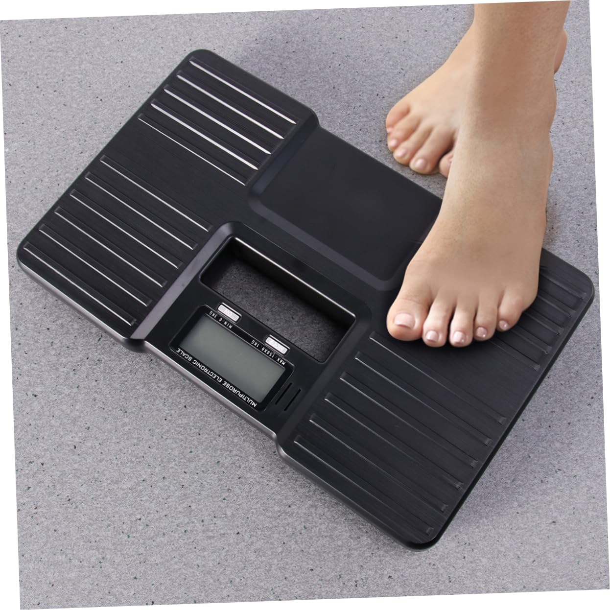 Báscula Digital de Equipaje 150kg, Retroiluminada, Negra