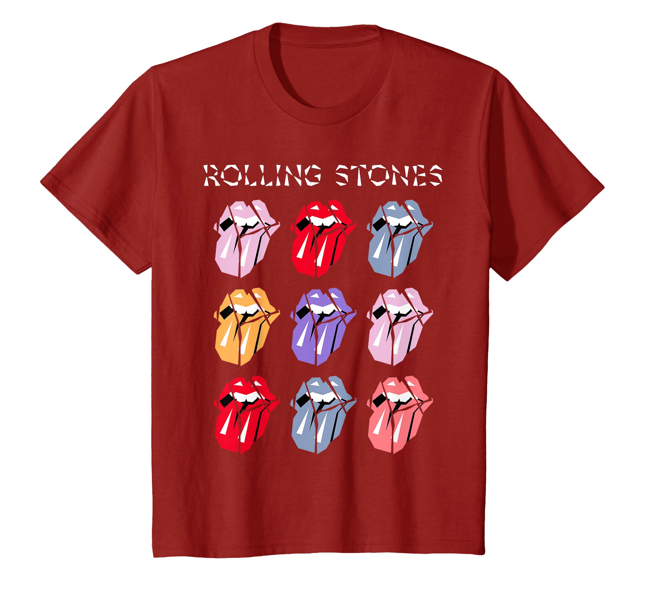 Amazon | 公式 ローリングストーンズ HD マルチカラー舌 Tシャツ | T