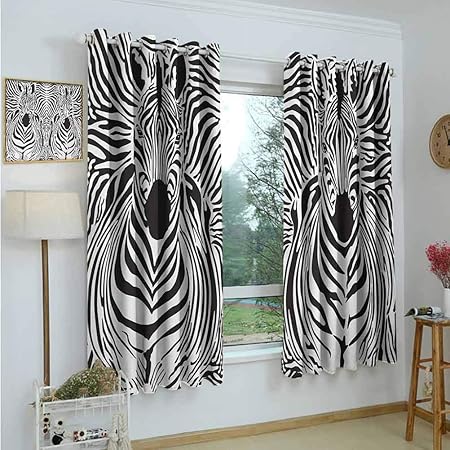 Zebra Decor Valance And Cafe Curtains Featuring Premier Prints Zebra Black White Made To Order In Multiple Sizes Curtains Window Treatments Home Living Lifepharmafze Com