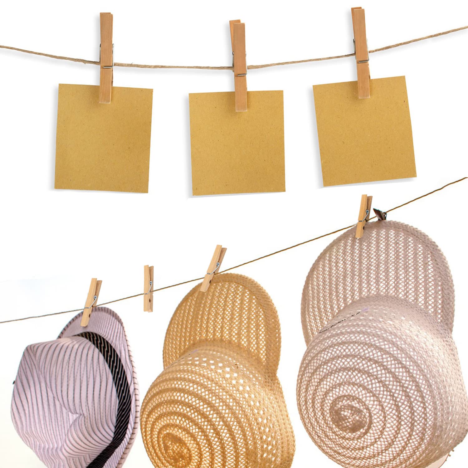 GNIEMCKIN Wäscheklammern aus Holz, 400 Stück, 7,2 cm, Wäscheklammern aus Holz, für den täglichen Gebrauch, Kleidung, Handtücher, Handwerk, Fotos, Kunstwand, von GNIEMCKIN.