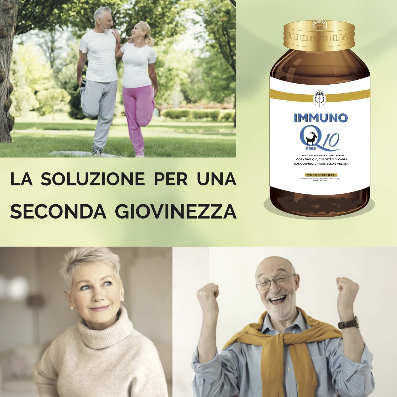 SEB - Immuno Q10 pres - Integratore alimentare di Coenzima Q10 ubidecarenone