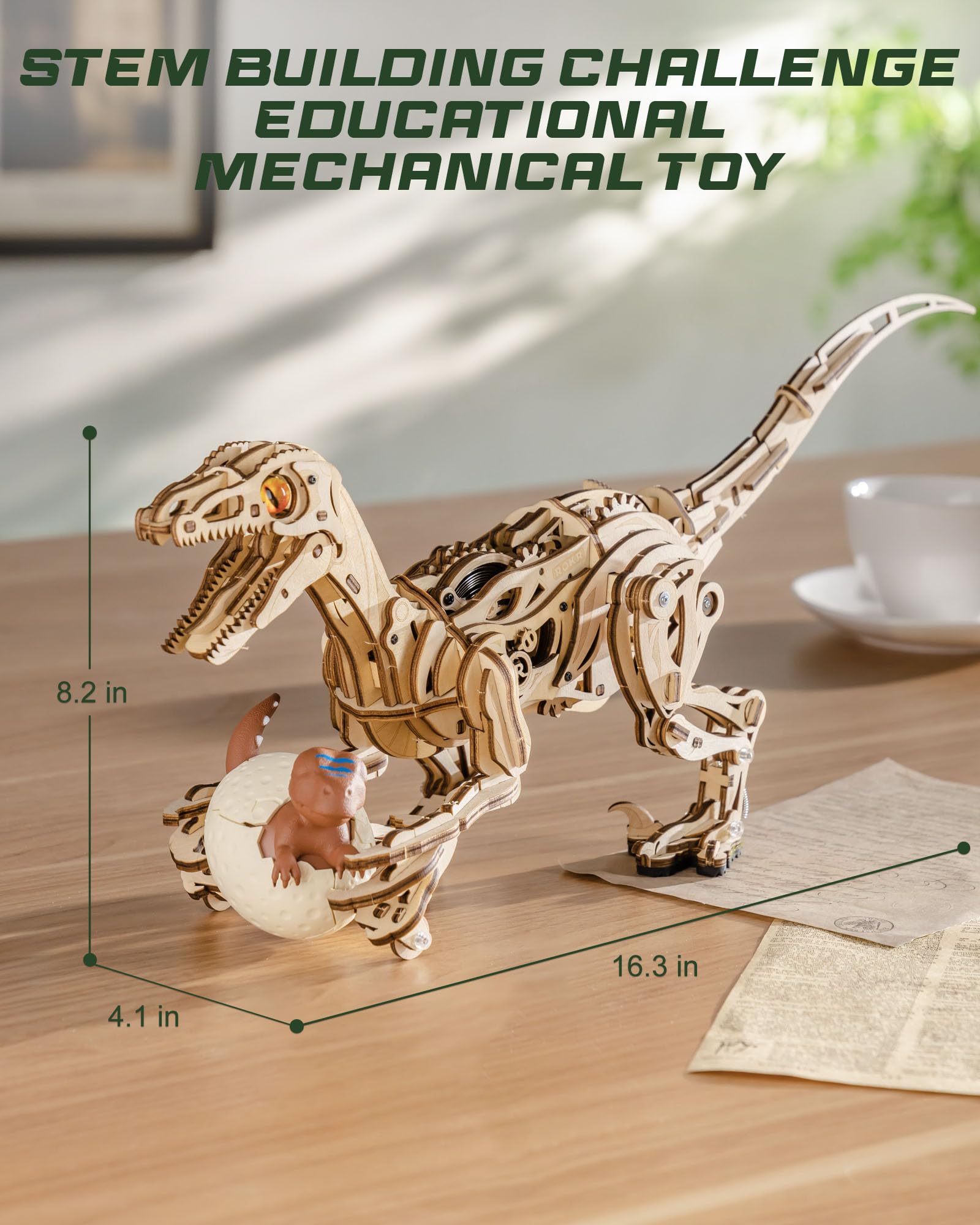 ROKR 3D Puzzle Dinosaur Toys - Image 4