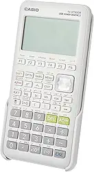Casio Calculadora gráfica branca fx-9750GIII (fx-9750GIII-WE), 4 pilhas AA necessárias. (incluídas)