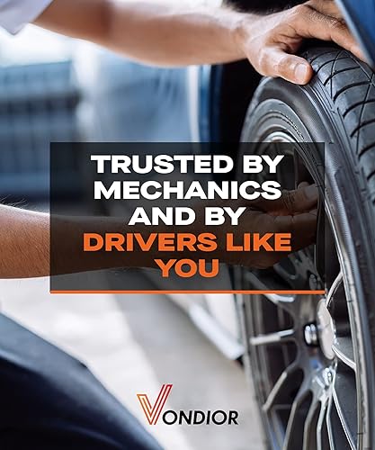 Miniatura 16 de Vondior Medidor de presión de neumáticos (0-100 PSI) resistente, certificado ANSI preciso con dial grande de 2 pulgadas de brillo fácil de leer