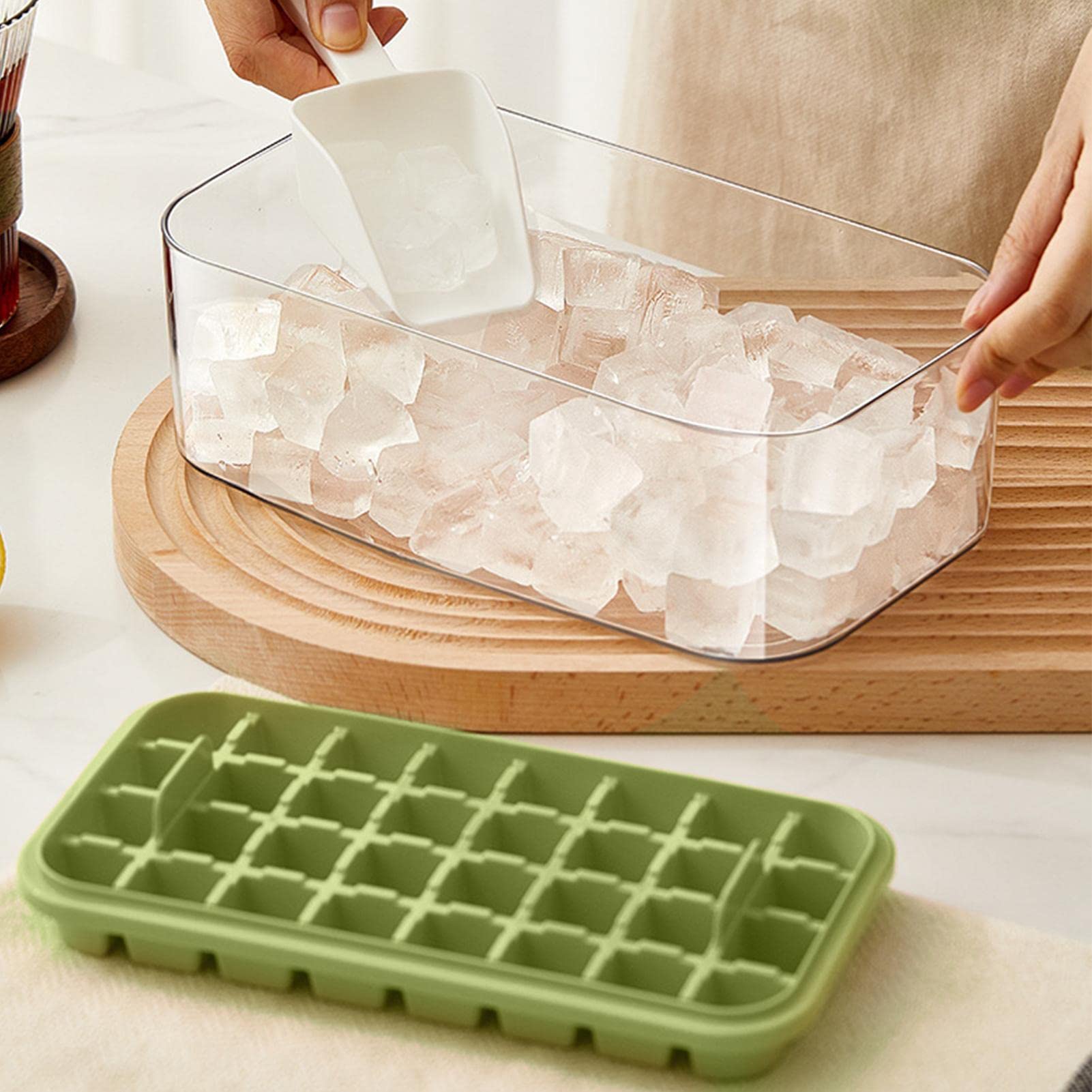 ICE STORE 様　専用　お決まり品 Amazon | 製氷金型 | 蓋付き64個のアイスボックス - 冷凍庫用