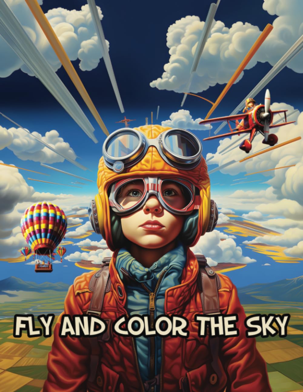 Fly and Color the Sky: High-Flying Fun: A Kid's Guide to Coloring the World of Flight