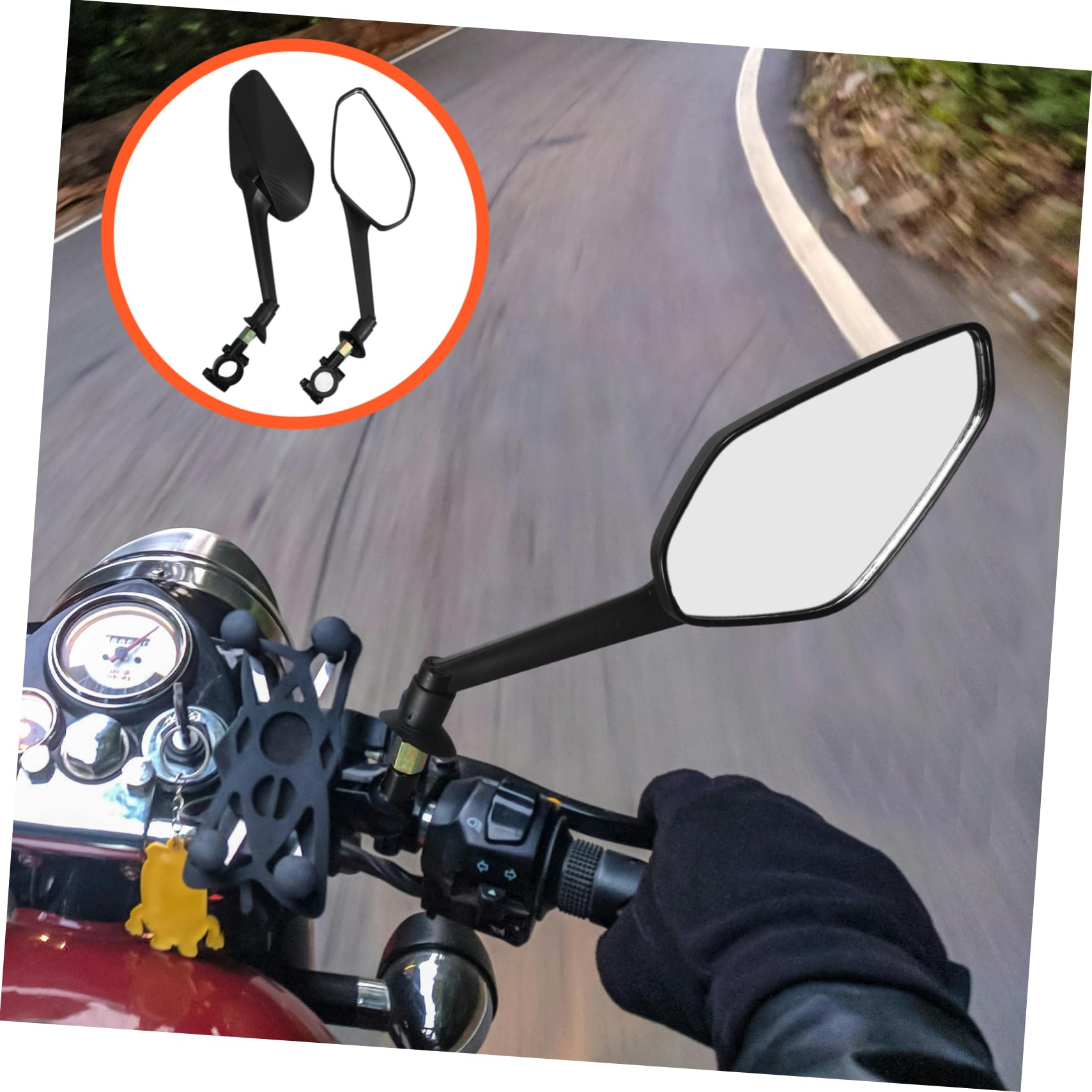 BESPORTBLE 3sets Specchietto Retrovisore Per Manubrio Visibilità Biciclette -bike Facile Installazione e Resistente