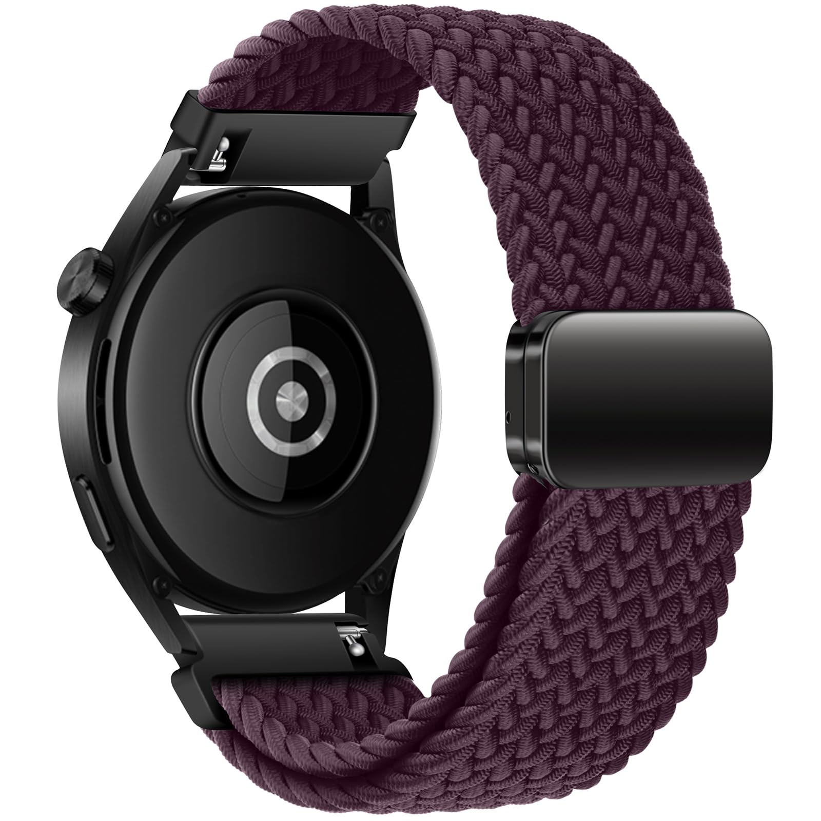 XMUXI Watch Strap 22mm Nylon Braided Compatible with Huawei GT6 GT5 GT4 46mm GT3 Pro GT Runner 2 Magnetic Elastic Sport Strap for Venu 4 45mm Venu 3 2,Forerunner 255 265 Band-image-15
